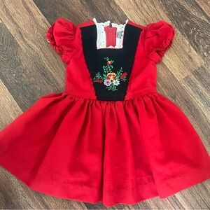 Authentic German Toddler 2T Girl Dress by Münchner Dirndl Höck